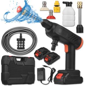 Мийка високого тиску на 2 акумулятори 48V Water Gun 1000W для автомобіля