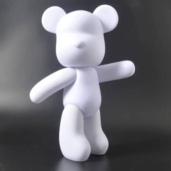 Набор для творчества с красками Медвежонок 23 см BOSHO Bear YELLOW Флюидный Мишка и 3 краски в комплекте