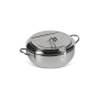 Фритюрница из нержавеющей стали на 2.2 л с термометром Fryer Pot Кастрюля для фритюрницы