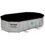 Каркасный бассейн Bestway 56946 488х305х107 см с фильтром и тентом на 10949 л Ротанг