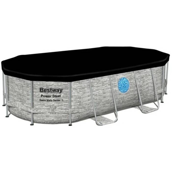 Каркасный овальный бассейн 7250 литров Bestway 56714 427х250х100 см С фильтр-насосом на 2006 л/ч