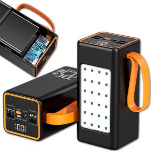Повербанк на 100 000 mAh зі швидким заряджанням і світлодіодною підсвіткою Повербанк на 100 000 mAh зі швидким заряджанням і світлодіодною підсвіткою